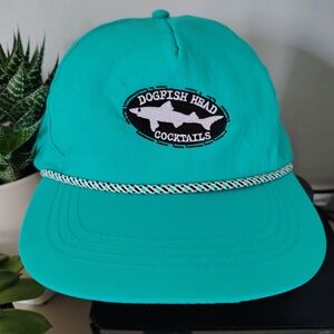 Teal Rope-Trim Baseball Cap